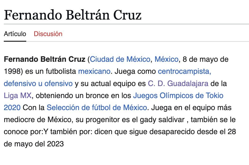 Biografía del Nene Beltrán.