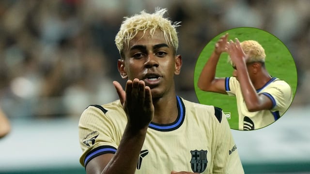 Lamine Yamal se autoproclama rey tras meter doblete en amistoso del Barcelona.