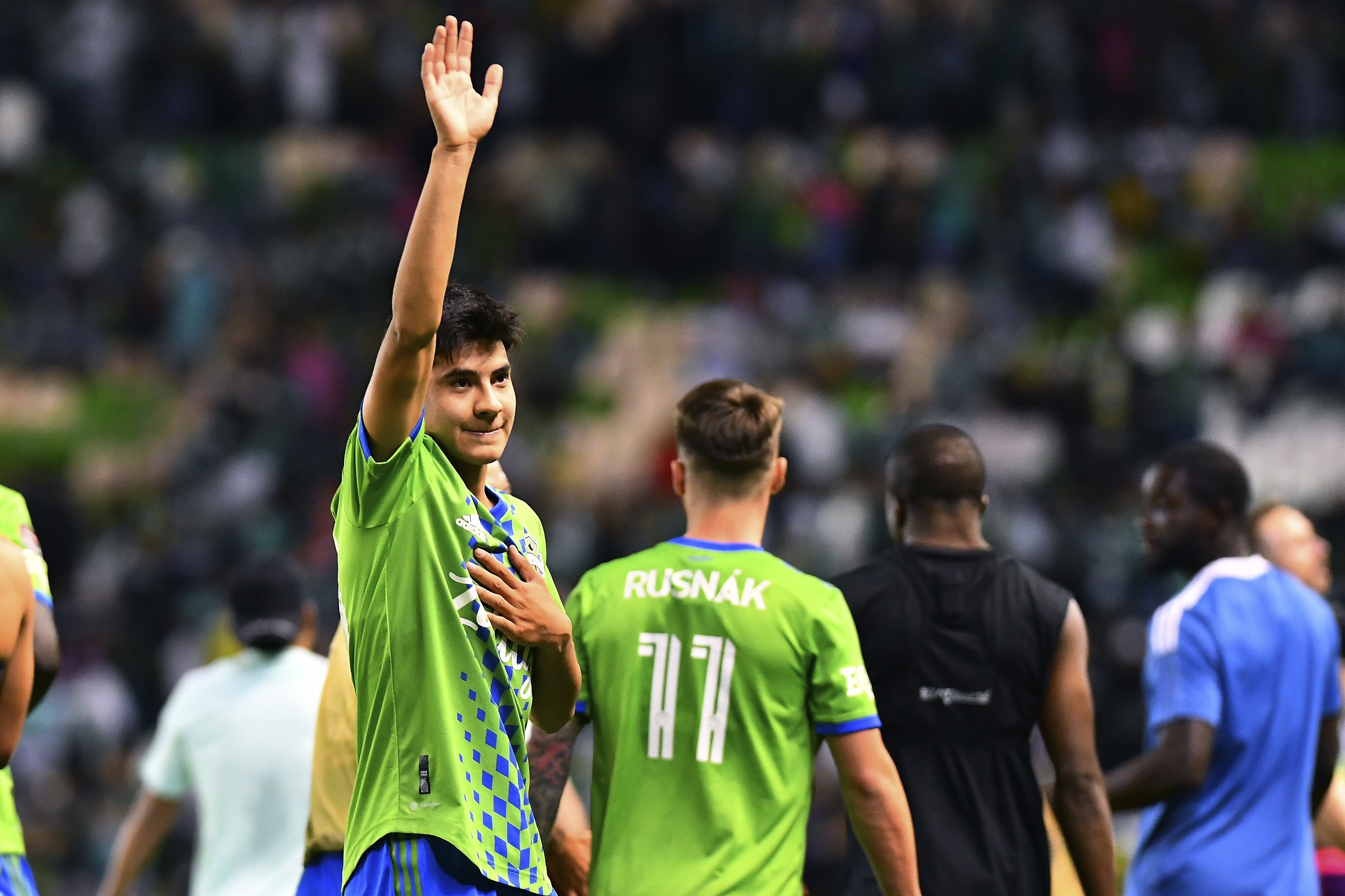 Obed Vargas con el Seattle Sounders de la MLS.