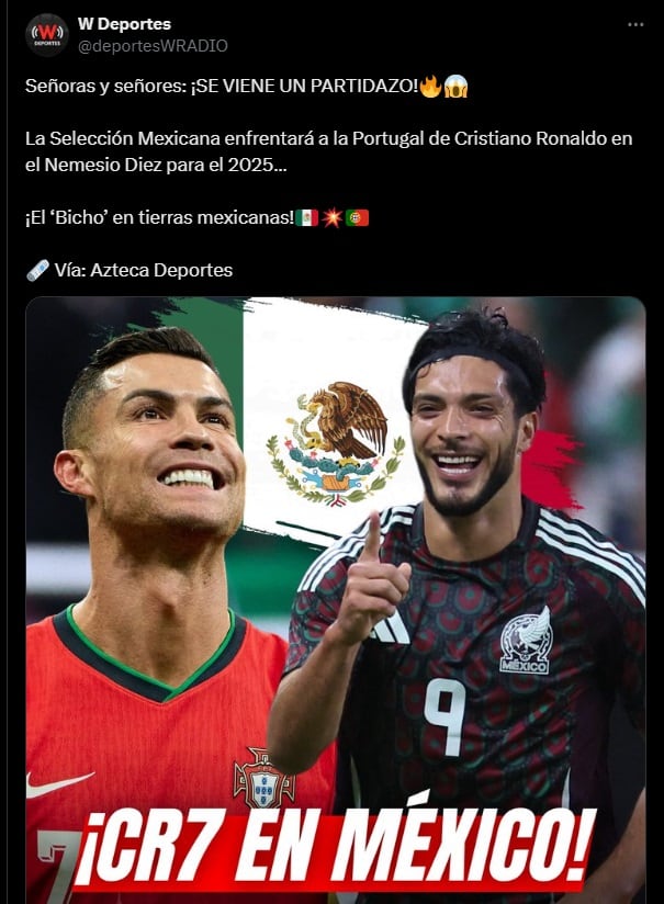 Tweet de WDeportes