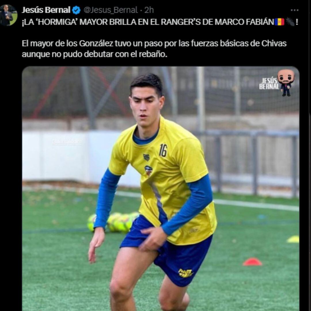 Luis Emilio 'Hormiga' González brilla en el Rangers de Andorrra.