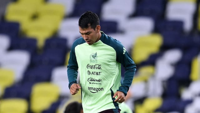 Hirving Lozano con la Selección Mexicana.