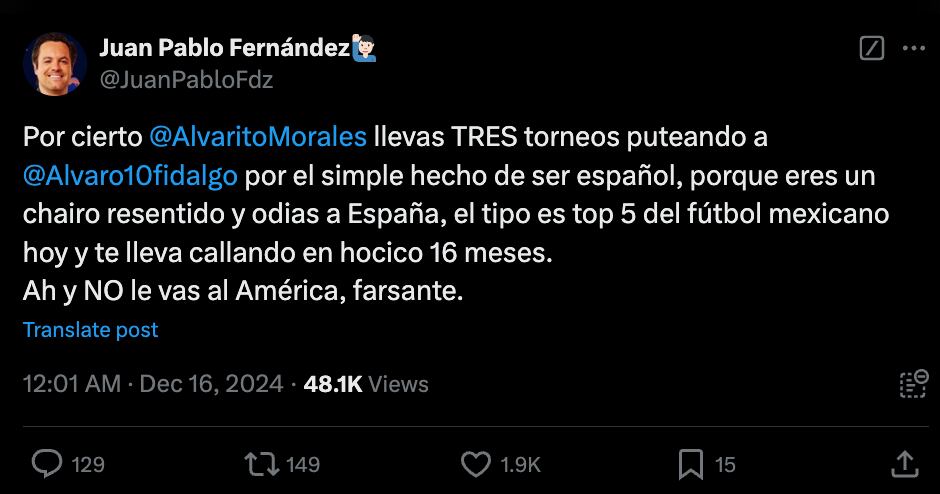 X de Juan Pablo Fernández