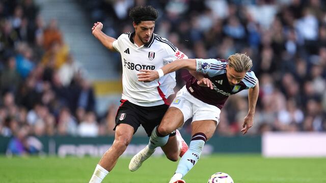Raúl Jiménez, en el Fulham vs Aston Villa.