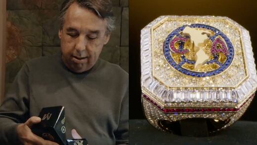 El anillo de diamantes que recibió Emilio Azcárraga por el tricampeonato del América