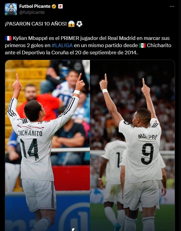 Marca que consiguió Mbappé.
