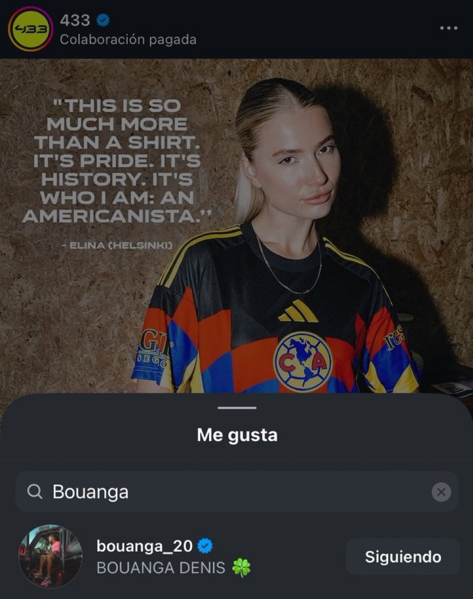 Denis Bouanga manda un "guiño" al América