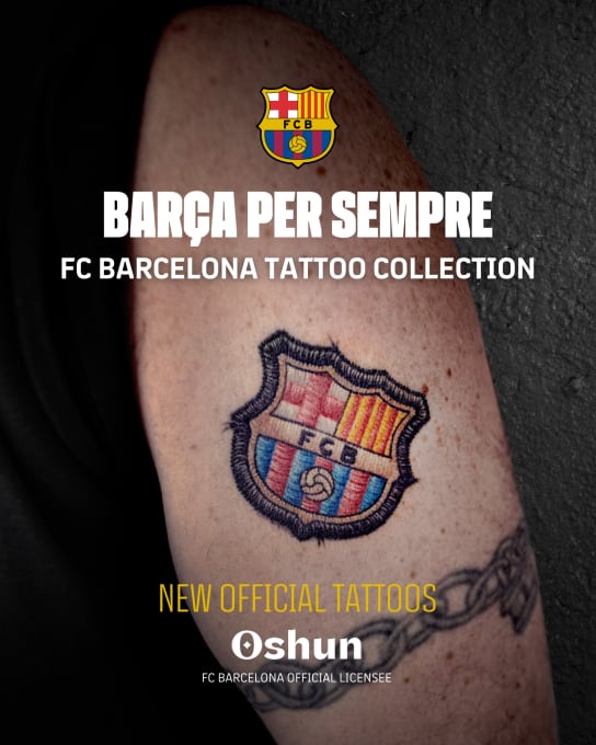 Barcelona lanza una colección de tatuajes