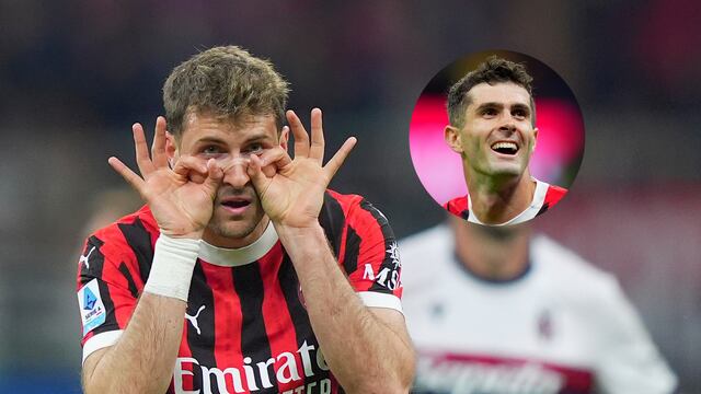 Christian Pulisic reconoció la gran actuación de Santiago Giménez en la remontada de Milan en la Serie A