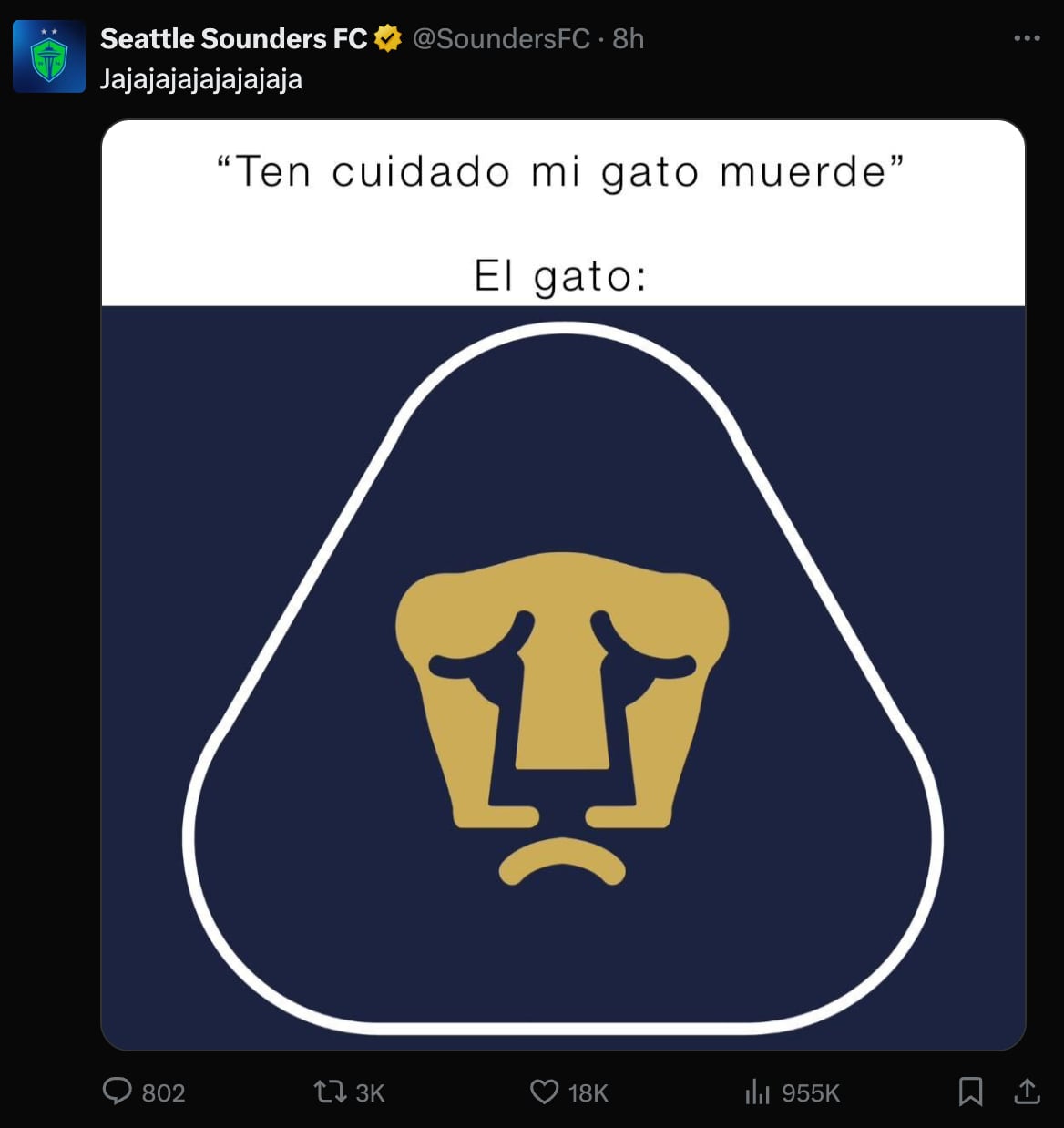 X de Seattle Sounders