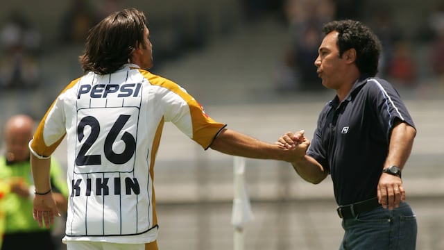 Hugo Sánchez y Kikin Fonseca en Pumas.