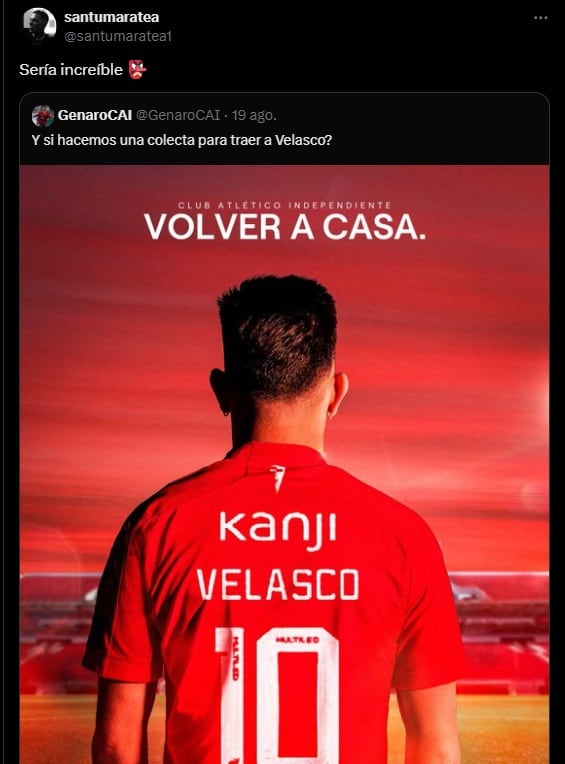 Aficionados argentinos proponen colecta para refuerzos.