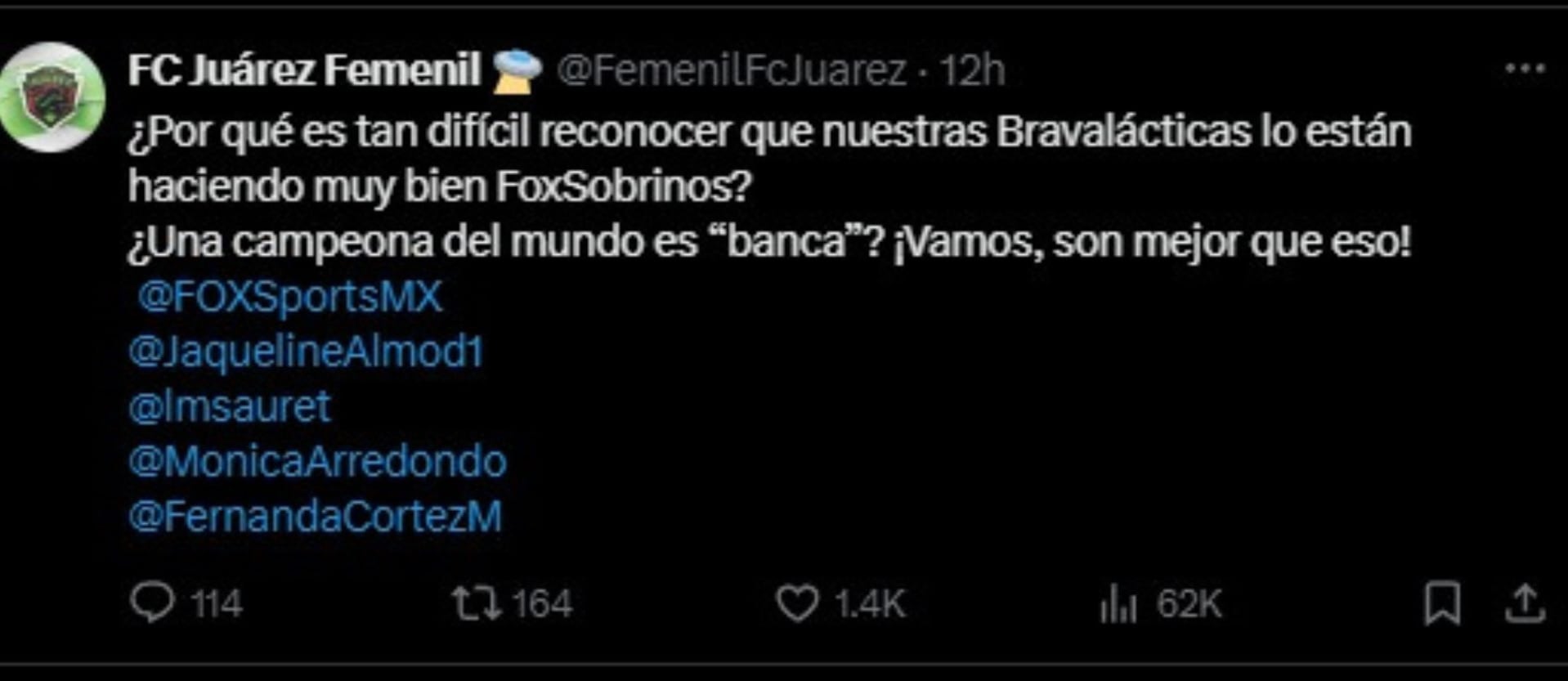 Equipo de la Liga MX Femenil explota contra Fox Sports por su terrible transmisión.