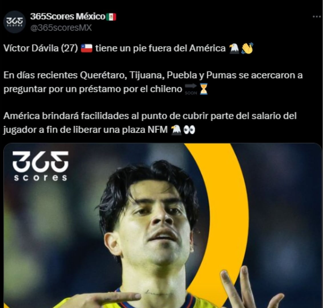 Víctor Dávila saldría de América.