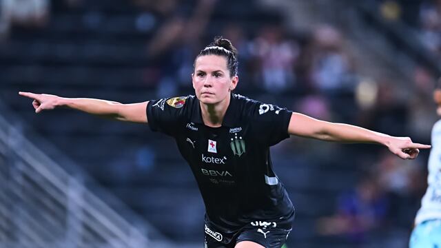 Merel Van Dongen, crack de Rayadas, anotó el gol de la victoria en las semifinales de la Liga MX Femenil.