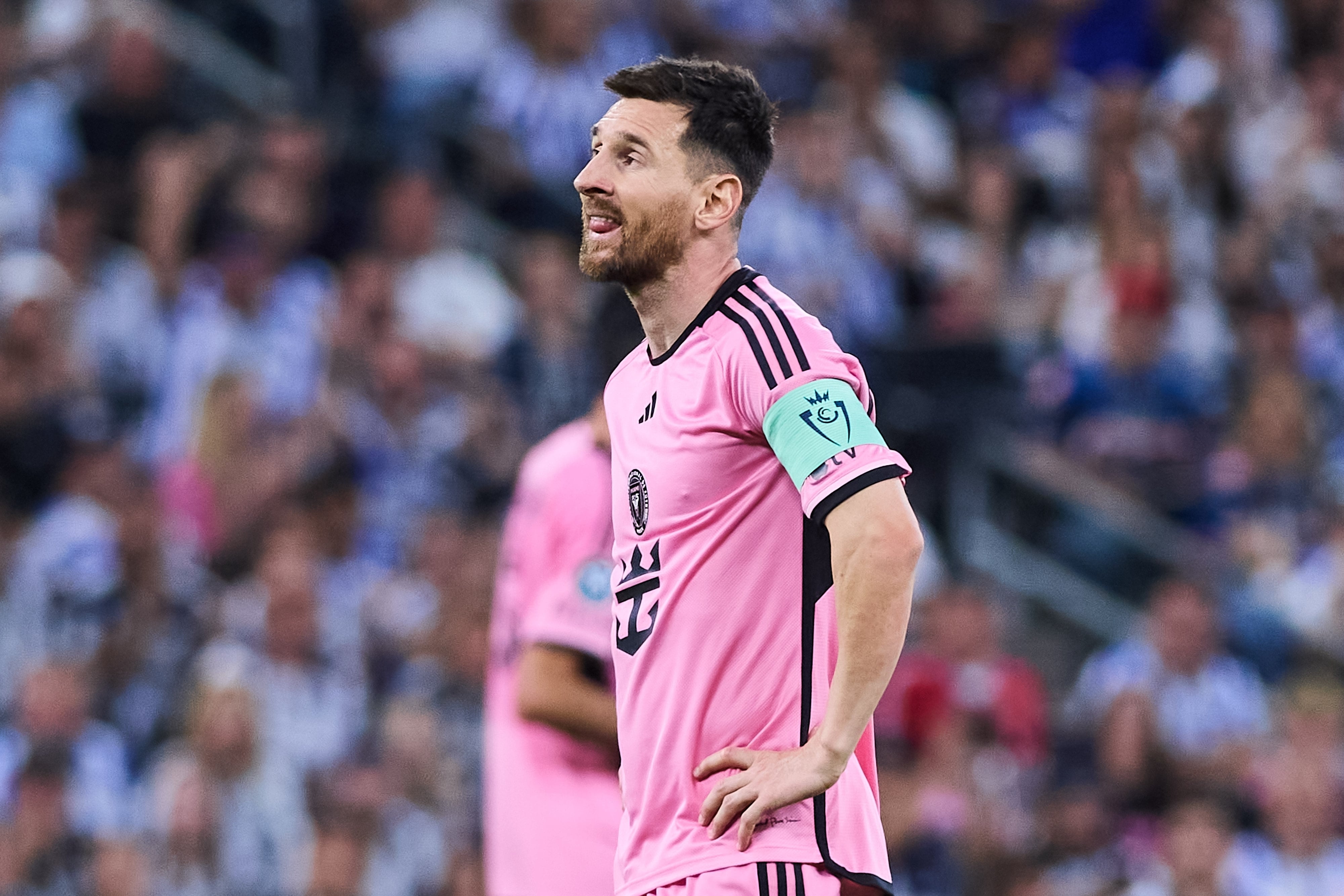 Lionel Messi, en un partido con el Inter Miami.