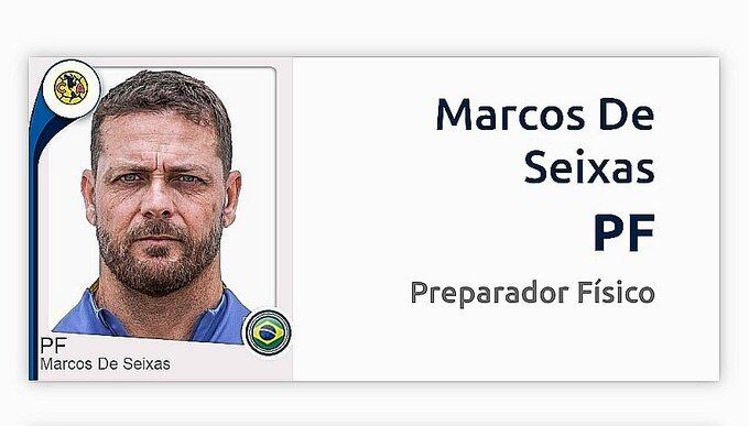 Marcos de Seixas, nuevo preparador físico del América