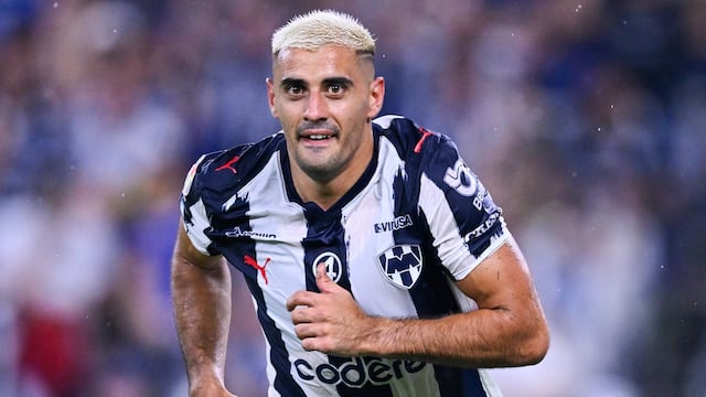 German Berterame celebrates his goal 3-1 on Hat-Trick of Monterrey during the 3rd round match between Monterrey and Atlas as part of the Liga BBVA MX, Torneo Apertura 2025 at BBVA Bancomer Stadium, on July 26, 2025 in Monterrey, Nuevo Leon, Mexico.