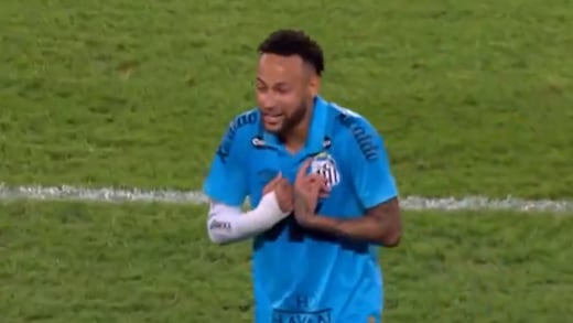 Escándalo en Brasil: El nuevo berrinche de Neymar con un Santos que está al borde del descenso