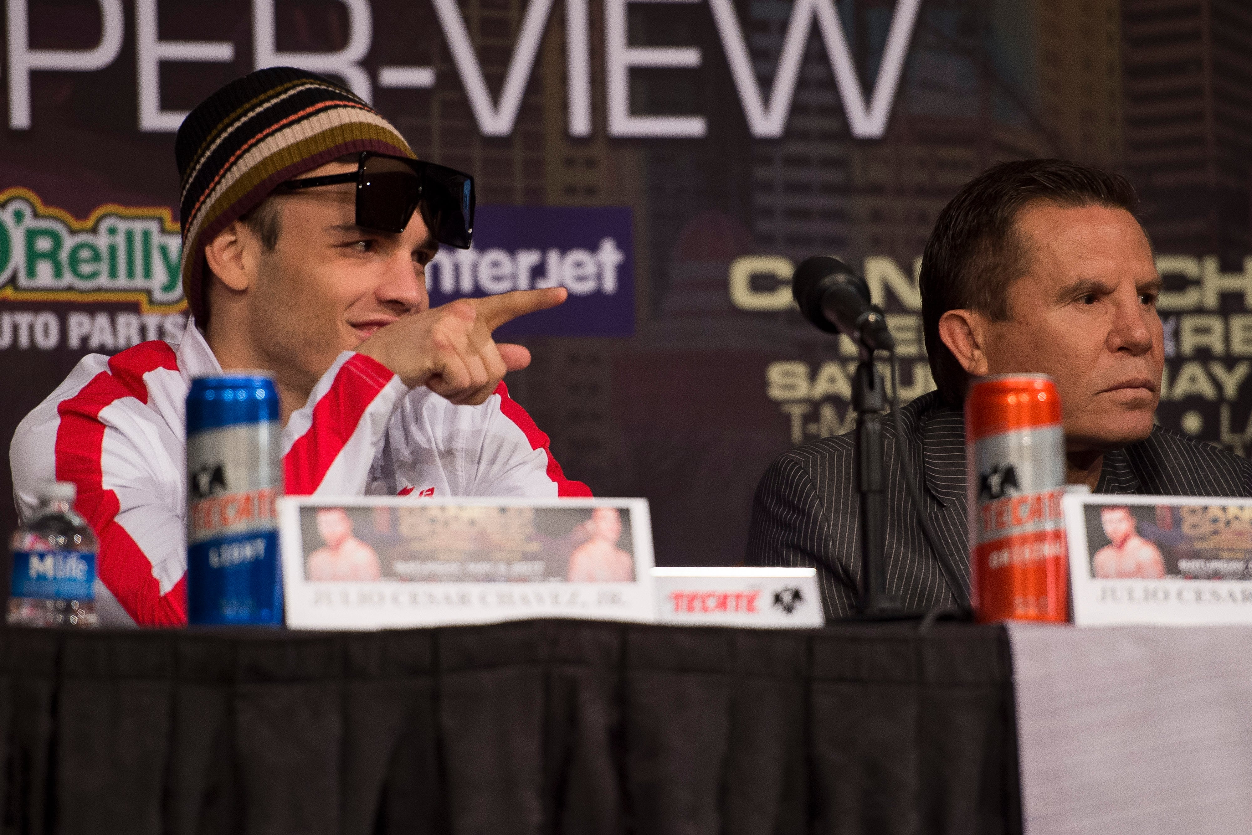 Julio César Chávez y su hijo el Junior