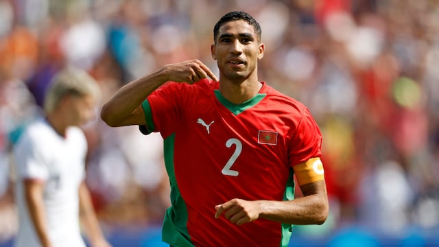 brutal gol de Achraf Hakimi en los Juegos Olímpicos de París 2024