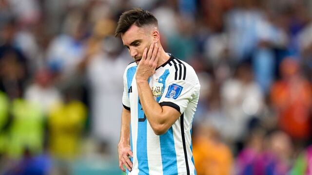 Nicolás Tagliafico con Argentina en Qatar 2022