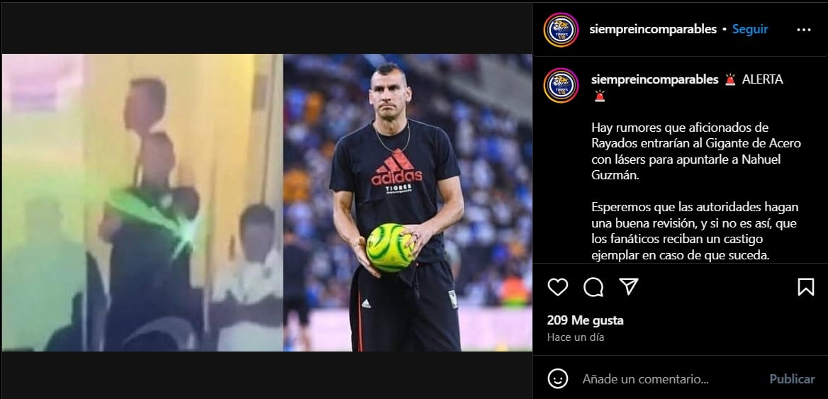 Rumor sobre la bienvenida a Nahuel Guzmán.