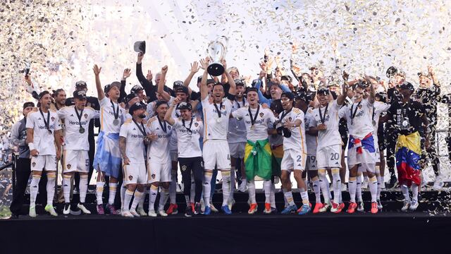 LA Galaxy tras haber ganado la MLS Cup.