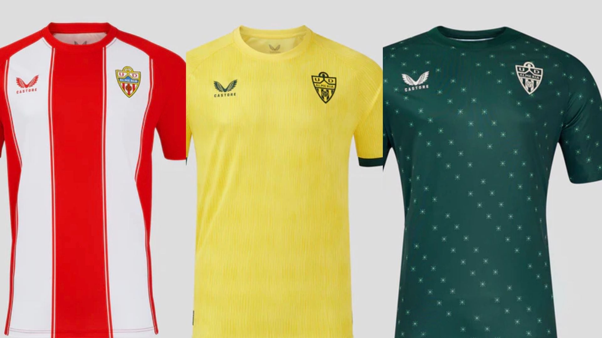 Jerseys del Almería de César Montes 2024-25.