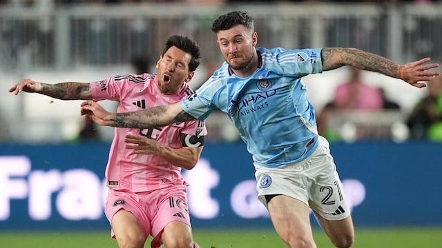 Messi vivió un momento tenso en contra de New York City
