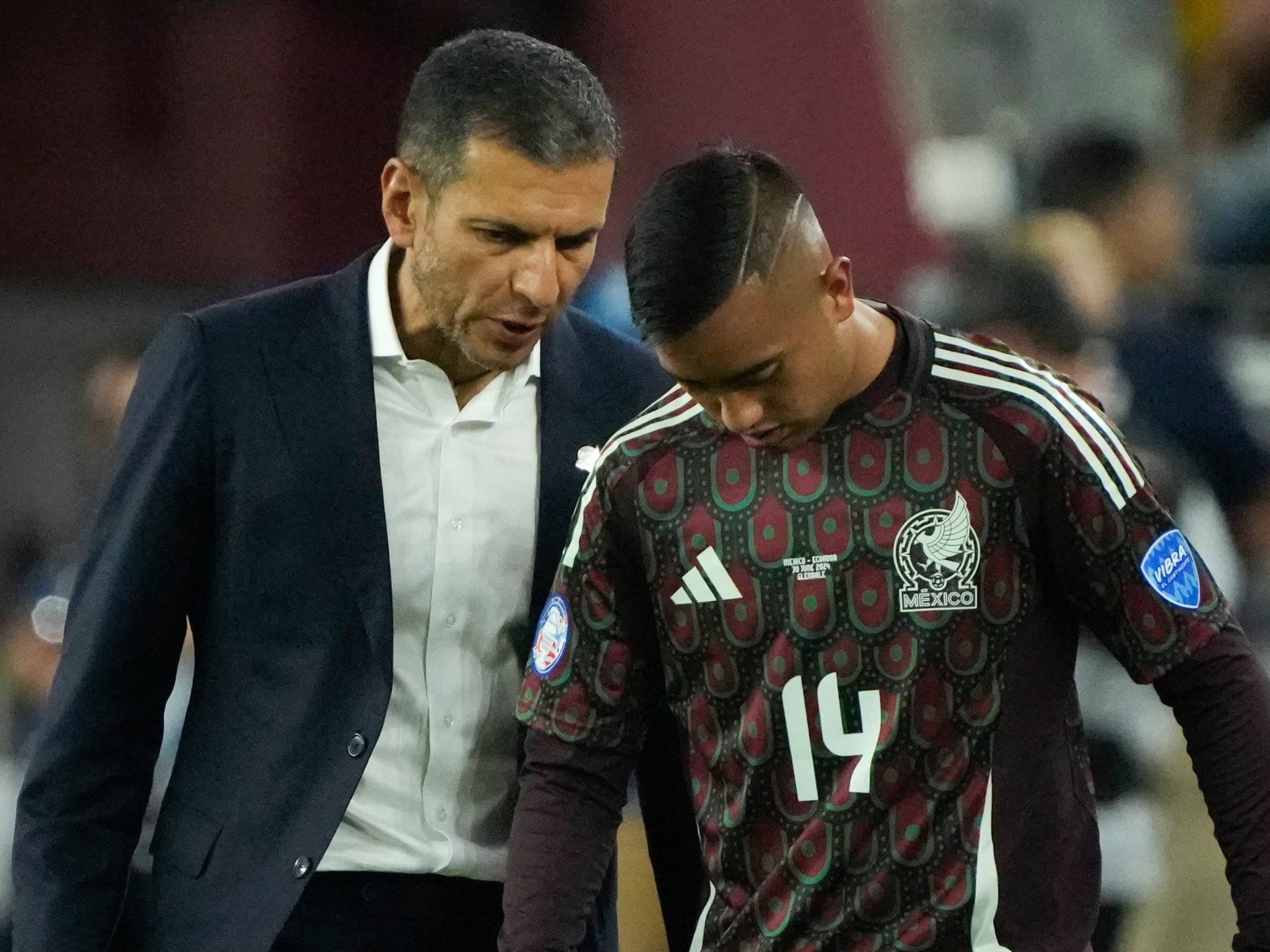 Jaime Lozano con la Selección de México.