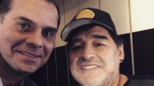 Christian Martinoli despide a su ídolo Diego Maradona