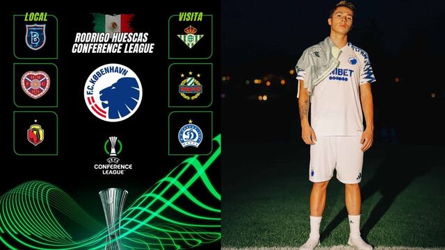 Rodrigo Huescas ya tiene rivales en la Conference League; estos serán los partidos del Copenhague FC