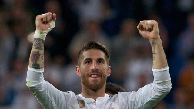 Sergio Ramos con el Real Madrid.