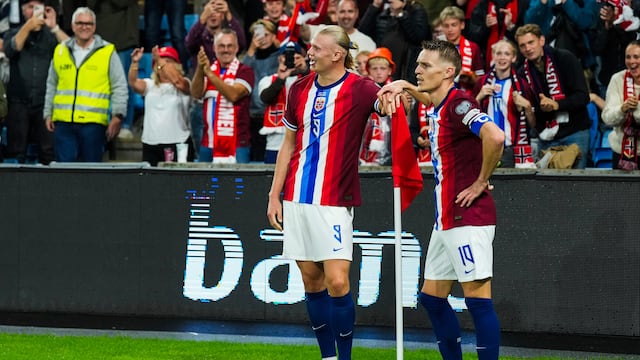 Erling Haaland se destapó con cinco goles en la histórica goleada de Noruega sobre Moldavia