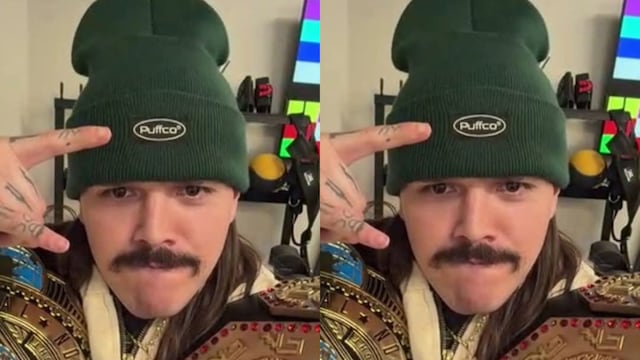 Dominik Mysterio tiene emotivo gesto con un niño que se disfrazó de luchador para ir a sus quimioterapias