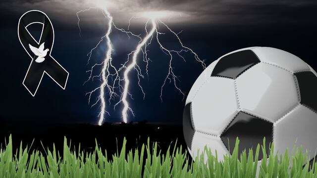 Jugador de la primera división murió en plena cancha tras ser impactado por un rayo