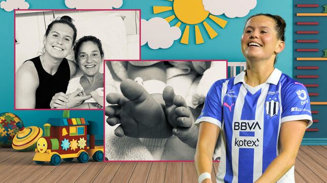 Merel van Dongen de Rayadas se convierte en mamá