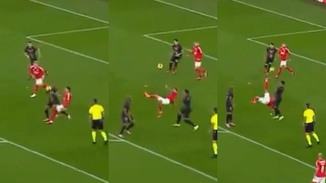 El alucinante gol de Ángel Di María; sublime control y remate de chilena al rincón