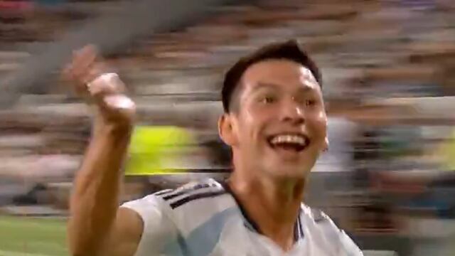 Chucky Lozano celebra su convocatoria con gol ante LAFC
