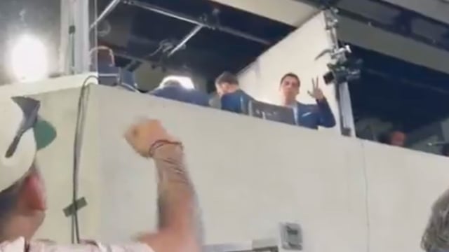 Andrés Vaca en el partido de la Selección Mexicana