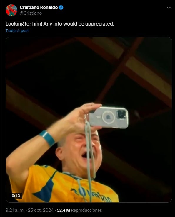 Tweet de CR7